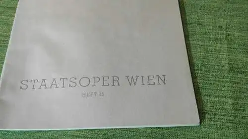 F144/ Programmheft. Staatsoper Wien Heft 15 von 1940/ 41