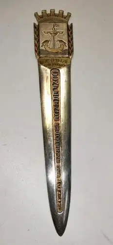 F006/ Brieföffner antik Lissabon  conference europeenne des horaires