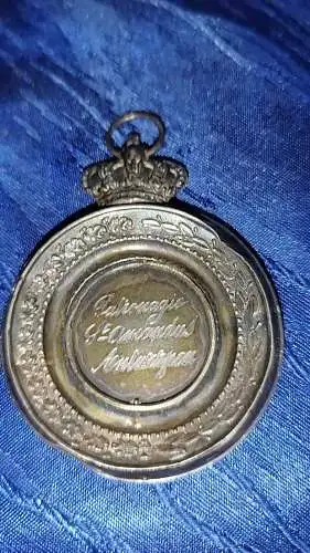 F981/  Tragbare Medaille Silberblech 1893