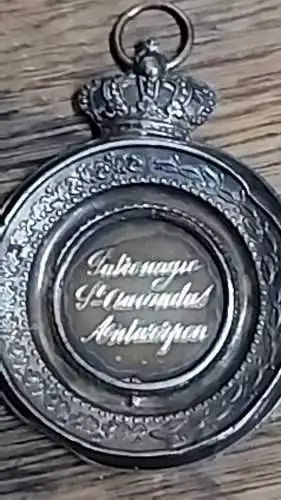 F981/  Tragbare Medaille Silberblech 1893