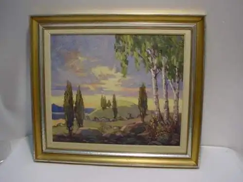 GE10/ Bild Landschaft im Rahmen Raukas Gravhög vid Mariefred