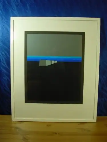 GB127/ Grafik "Barriere vor Blau" R.Hoffmannn`75