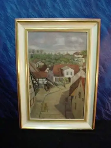 GB304/ Oelbild Städtchen