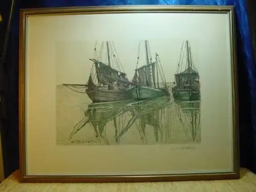 G513/ Farblithographie Ehrich v. Perfall, Düsseldorf