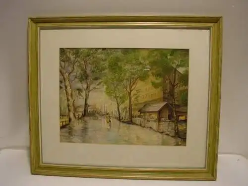 GE47/ Strassenansicht Aquarell a.Remus