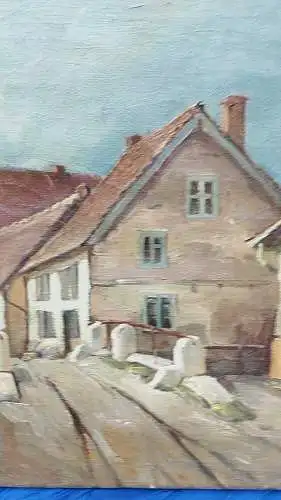   Impressionist Paul Adolf Hauptman Dorfansicht Bromberg Ergoldsbach 