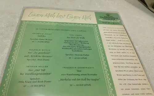 E85/ Eugen Roth ‎– Eugen Roth Liest Eugen Roth Single