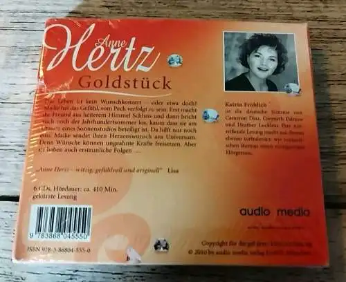 Goldstück, 6 CDs von Anne Hertz Hörbuch Buch Originalverpackung 