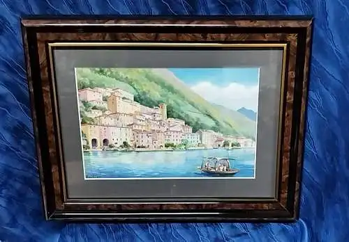 F994/ AQUARELL Italien von Jakob Hertter ( 1861-1932) Schwarzwaldmaler