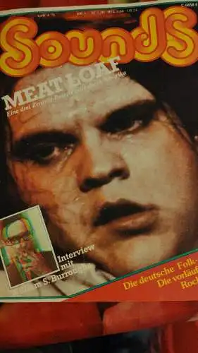 F431/ Sounds Musik Magazin 4/78 Meat Loaf William s Burroughs