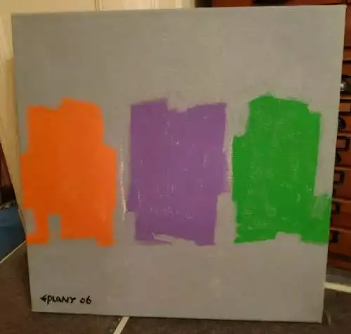 E215/ Gemälde Egon Plany 1924 - 2006 moderne Komposition