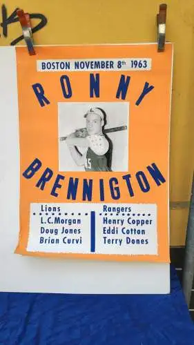 E 716/ Plakat  Baseball 1963 Boston Lioba Rangers 