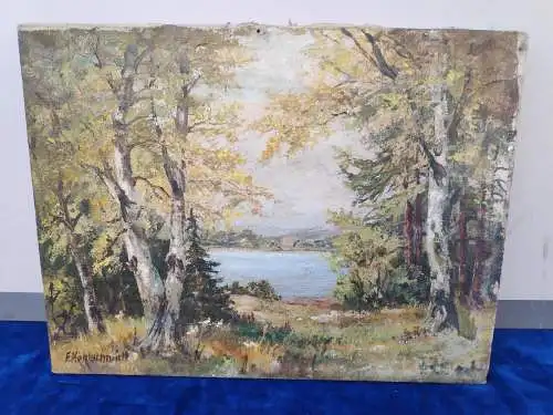 E295/ Fritz Kohlschmidt Gemälde 