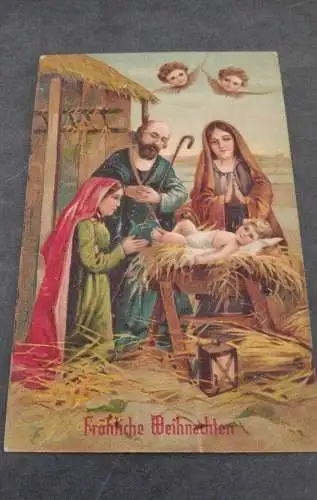 E804/ antike Glückwunschkarte Weihnachten Weihnachtspostkarte