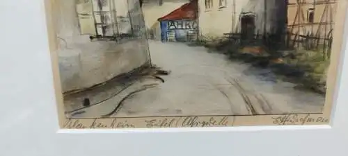 G317/ Blankenheim an der Eifel Deutschland Aquarell signiert 