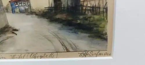 G317/ Blankenheim an der Eifel Deutschland Aquarell signiert 