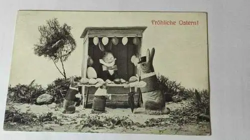 E802/ antike Osterkarte Postkarte Ostergrußkarte 