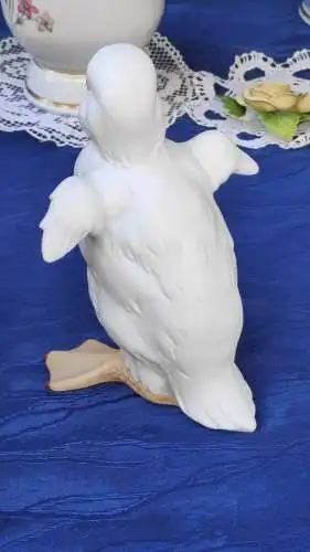 F649/ Rosenthal Bisquitporzellan  Ente bunt   14 cm 