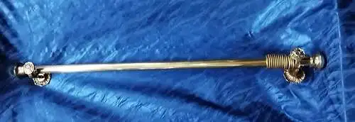 G008/ Gardinenstange Messing  30mm antik Style 
