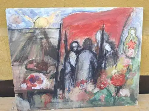 F578/ Politische Malerei Russland Sozialismus