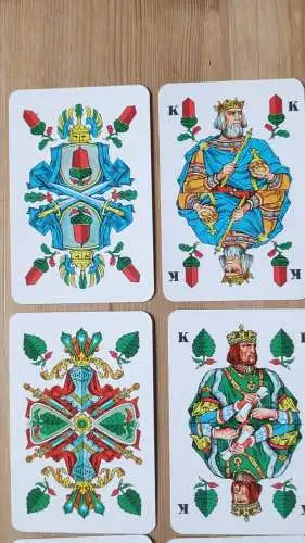 K15/  Spielkarten Skat deutsches Blatt Leipziger Volkszeitung 