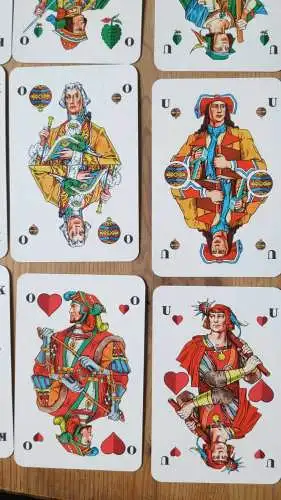 K15/  Spielkarten Skat deutsches Blatt Leipziger Volkszeitung 