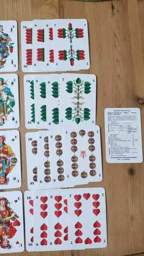 K15/  Spielkarten Skat deutsches Blatt Leipziger Volkszeitung 