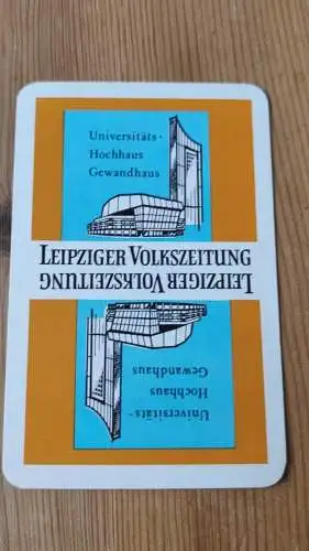 K15/  Spielkarten Skat deutsches Blatt Leipziger Volkszeitung 