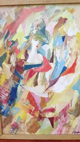  F422/ Abstrakte Malerei Kunst Acryl Bild Gemälde Modern ORIGINAL Frau UNIKAT