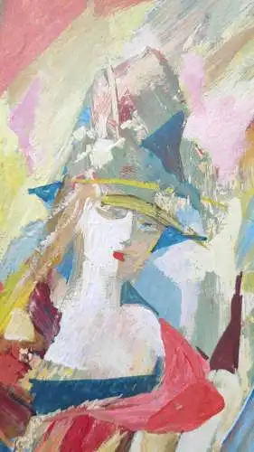  F422/ Abstrakte Malerei Kunst Acryl Bild Gemälde Modern ORIGINAL Frau UNIKAT