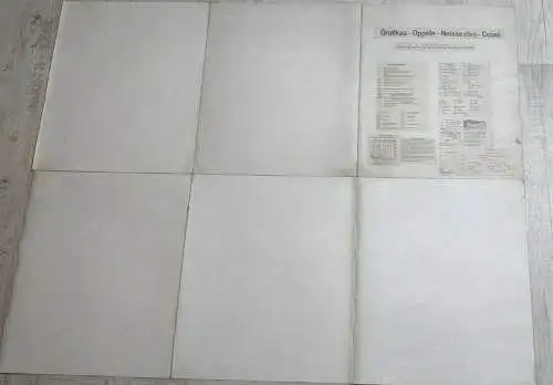 F205/ Alte Landkarte Kriegskarte Grottkau - Oppeln- Neisse Ost  Leinwand