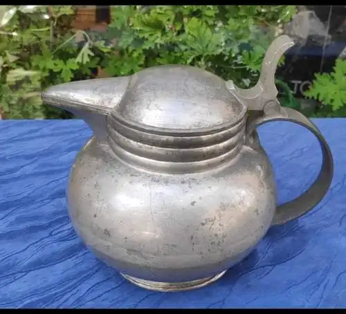 F806/ Zinnkanne Bauhaus Stil Zinngießerei Wiedamann Regensburg Ehrenpreis 1939