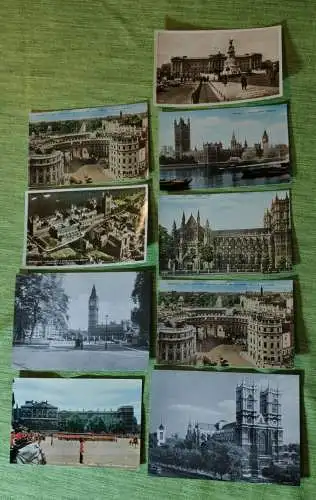 E882/ 9 antike original Postkarten von London England 