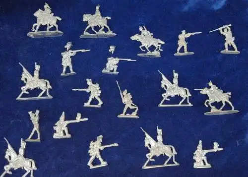E600/ Zinnfiguren Zinnsoldaten diverse Konvolut 4,5 bis 6,5 cm Flachfiguren 