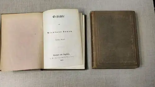 F69/ Gedichte von Nicolaus Lenau 1. 2. Band 1857 Nikolaus Lenau