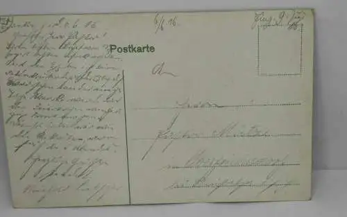 E804/ antike Glückwunschkarte Pfingsten