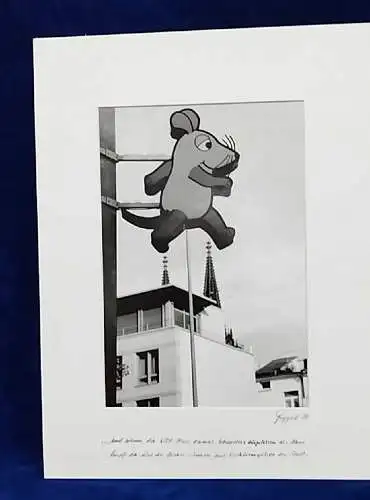   Altes Foto WDR Maus Leica Print Dr. Grygiel  im Passepartout 30x40 cm
