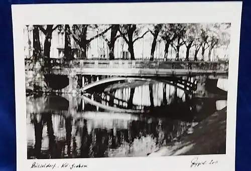 Altes Foto Düsseldorf Kö Graben Original Leica Print Dr. Grygiel 30 X 24 cm 