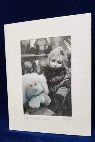   Altes Foto Polly und Ihre Mama Leica Print Dr. Grygiel  im Passepartout 