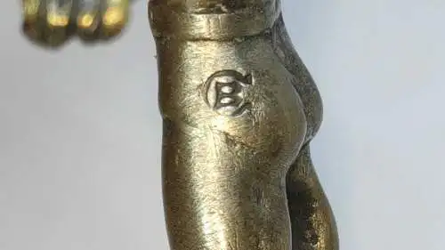 F75/ Original Wiener Bronze C. Brehmer Sportler mit Kugelhantel