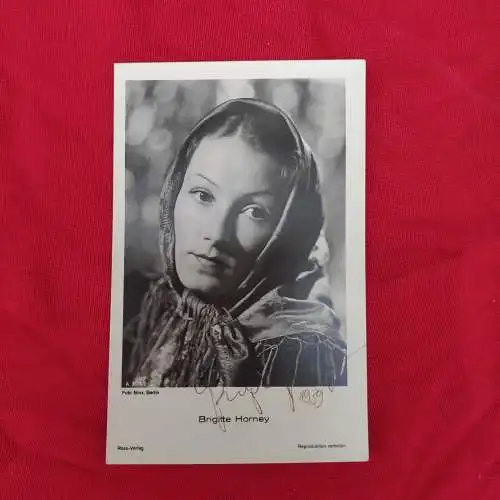E269/Autogrammkarte Brigitte Horney, signiert, Ross Verlag