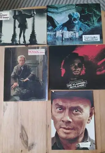 5 alte Aushangfotos 