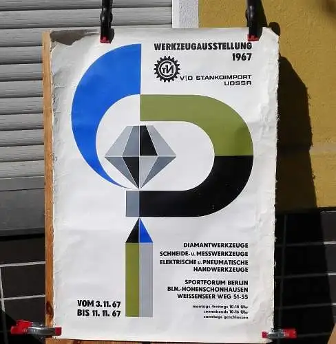 E51/ Poster Plakat  Werkzeugausstellung 1967