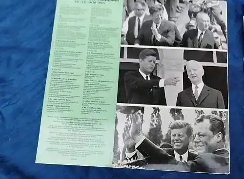 G508/ 3 Stück JOHN FITZGERALD KENNEDY A MEMORIAL ALBUM ORIGINAL 1960s VINYL LP