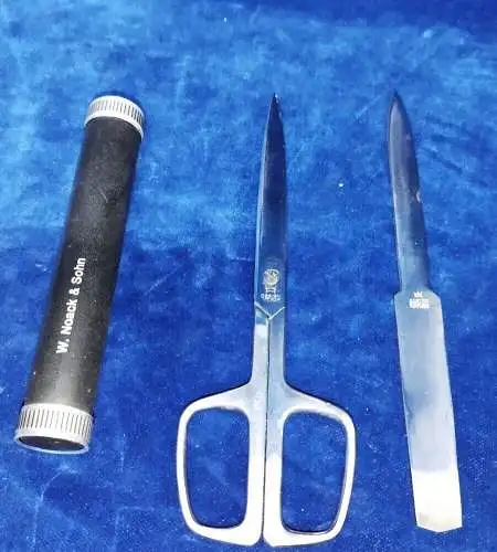G350/ Altes Design Patent Schreibtisch Utensil Schere Brieföffner 