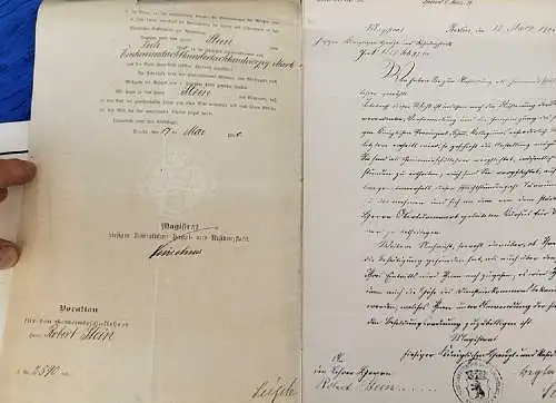 G214/ alte Fotos /Zeugnis Familiengeschichte eines Berliner Studienrates 