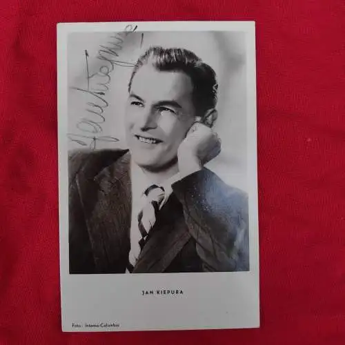 E265/ Jan Kiepura original Unterschrift auf Ross  Karte