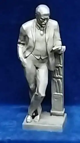 G532/ Vintage sowjetisch russische handgefertigte Skulptur Wladimir Lenin Alu 