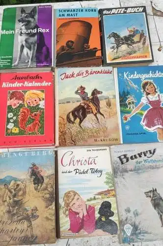 F516/ 9 alte Kinderbücher 
