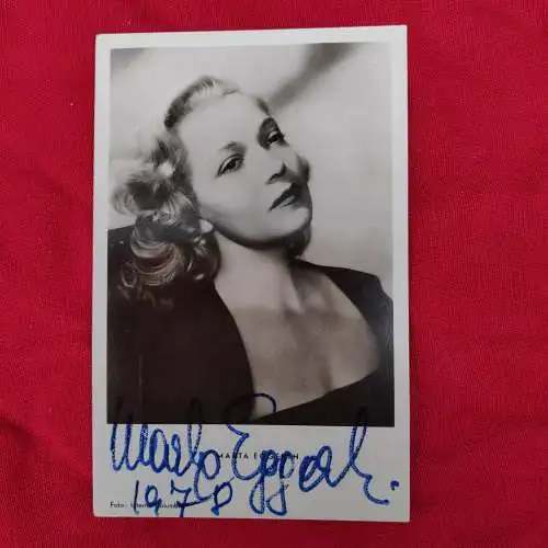 E266/ Martha Eggert original Unterschrift auf Künstler  Karte